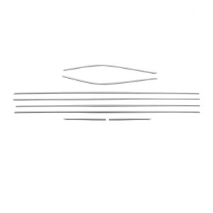 Toyota Prius Window Trim - Omac - S.Steel - Gloss Silver - 2010-2015